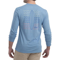 Ripple Long Sleeve T-Shirt by Johnnie-O - Country Club Prep