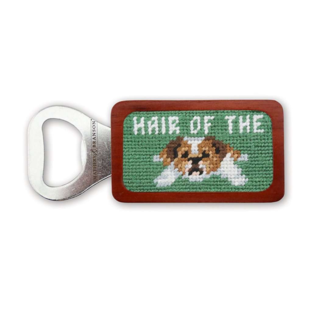 Hair of the Dog Needlepoint Bottle Opener by Smathers & Branson - Country Club Prep