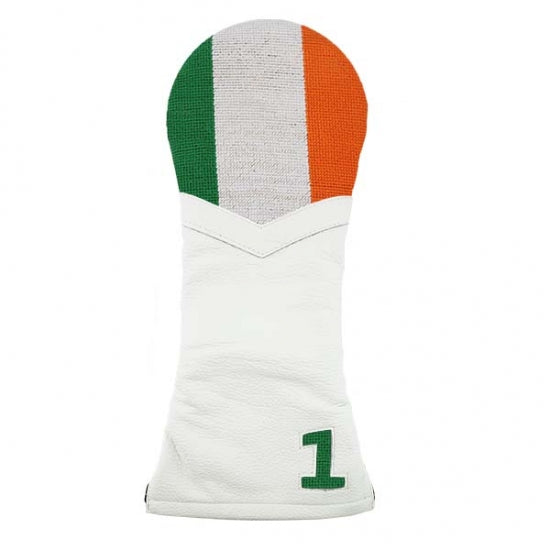 Big Irish Flag Needlepoint Driver Headcover by Smathers & Branson - Country Club Prep