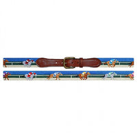 Race Horse Needlepoint Belt by Smathers & Branson - Country Club Prep
