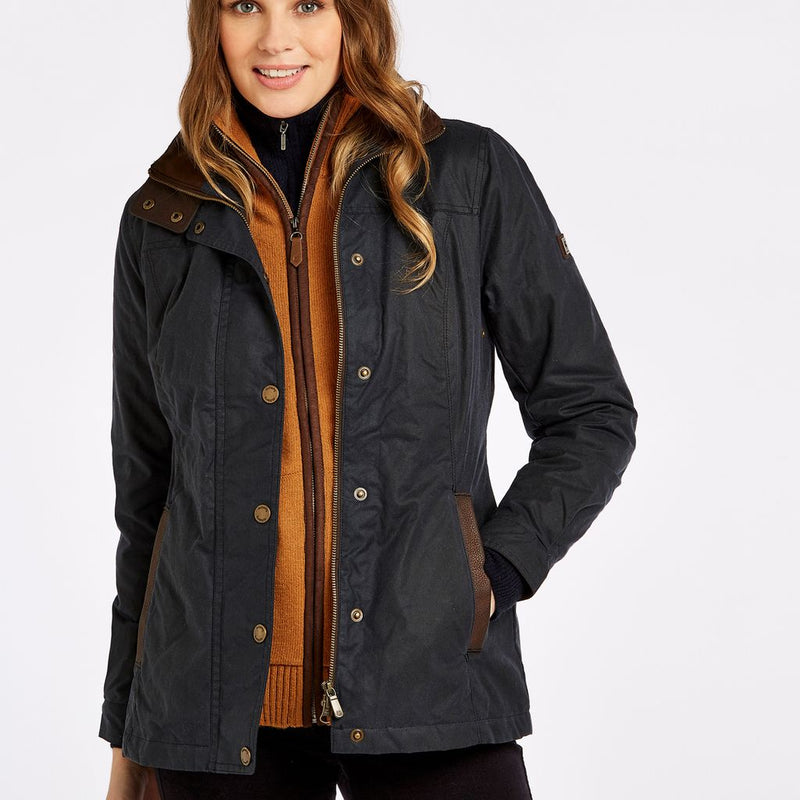 Women's Mountrath Waxed Cotton Jacket by Dubarry of Ireland - Country Club Prep