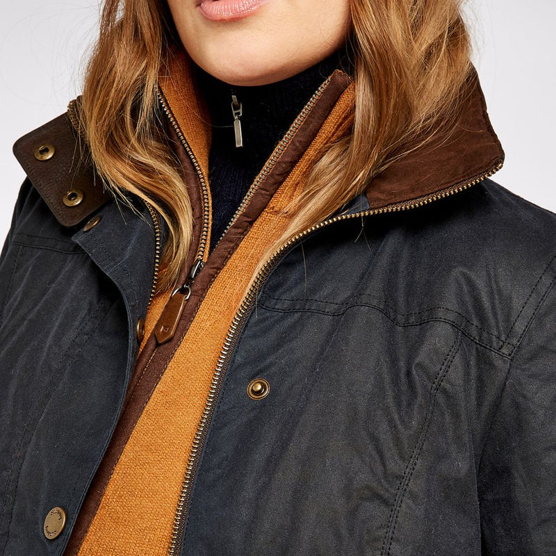 Women's Mountrath Waxed Cotton Jacket by Dubarry of Ireland - Country Club Prep