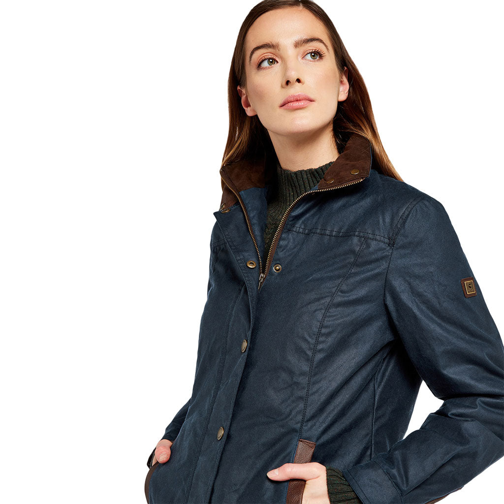 Women's Mountrath Waxed Cotton Jacket by Dubarry of Ireland - Country Club Prep