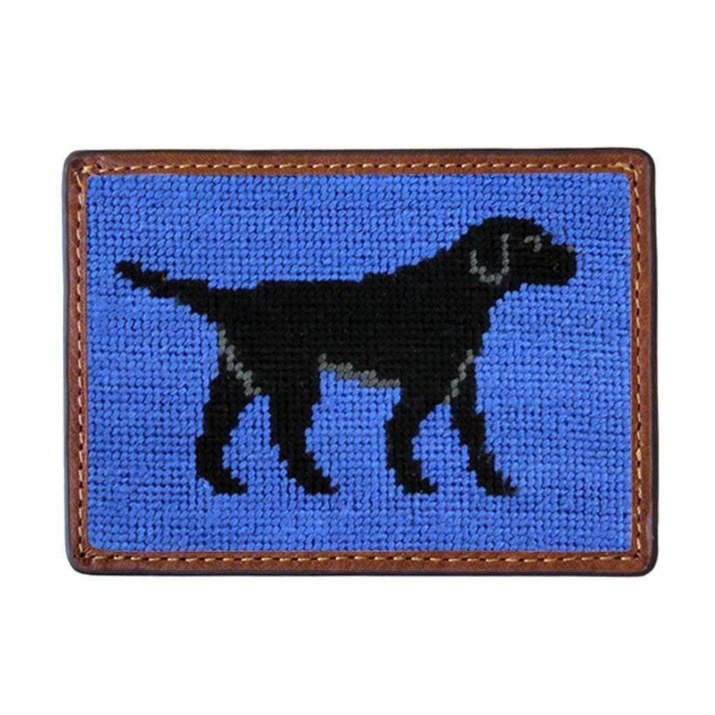 Black Lab Needlepoint Credit Card Wallet by Smathers & Branson - Country Club Prep