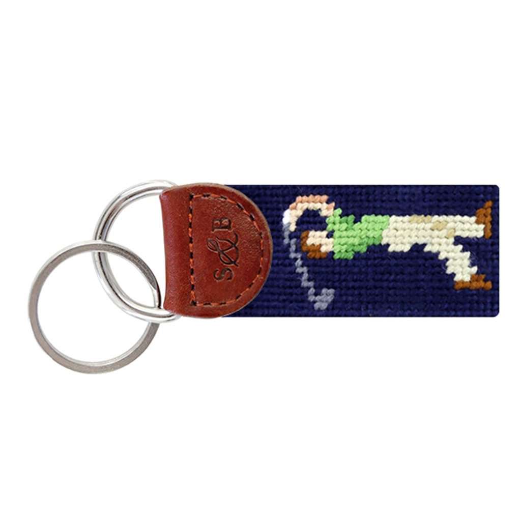 Mulligan Needlepoint Key Fob by Smathers & Branson - Country Club Prep