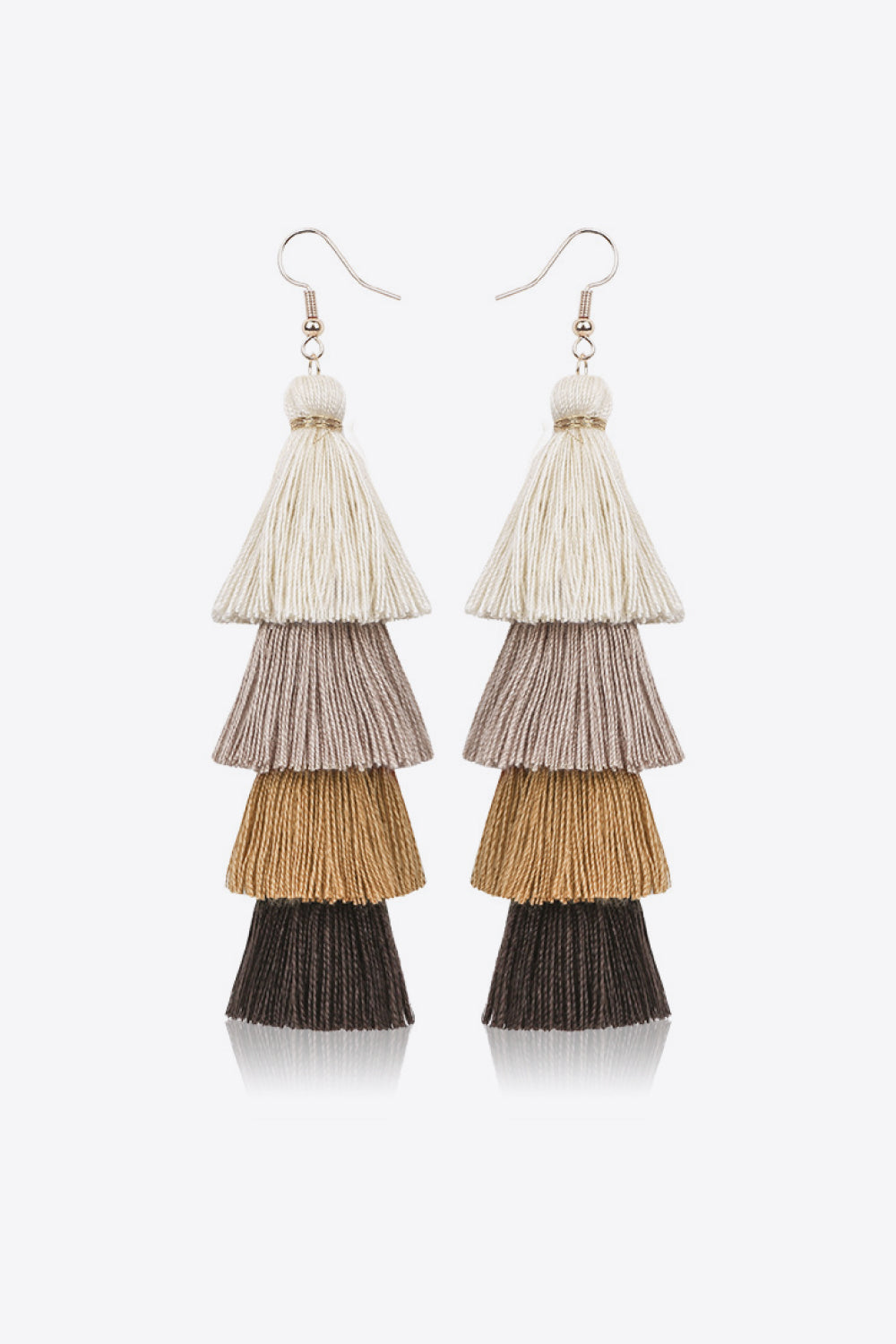 Layered Tassel Earrings - Country Club Prep
