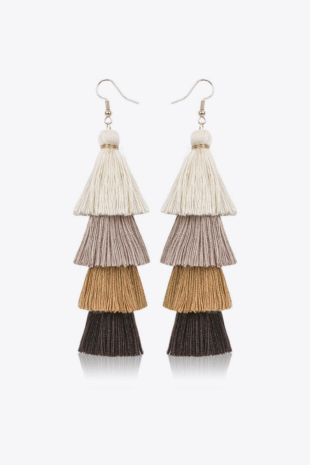 Layered Tassel Earrings - Country Club Prep