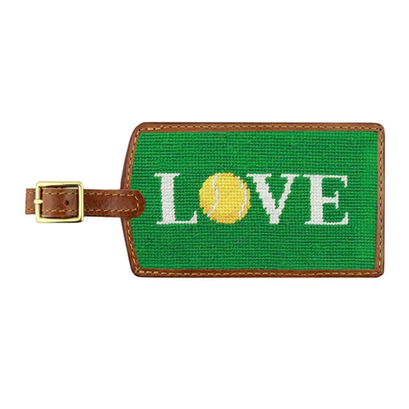 Love All Needlepoint Luggage Tag by Smathers & Branson - Country Club Prep