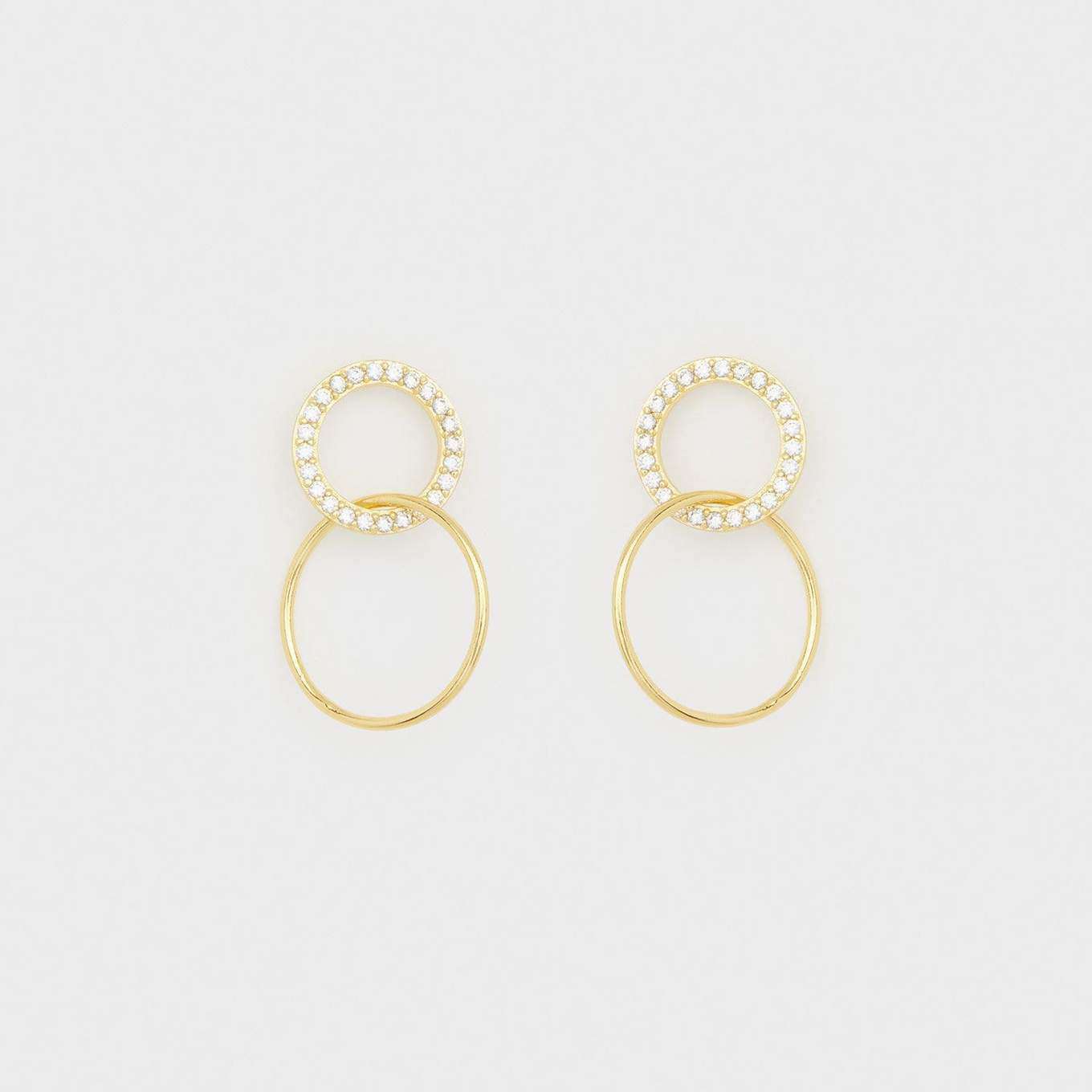 Balboa Shimmer Interlocking Studs by Gorjana - Country Club Prep