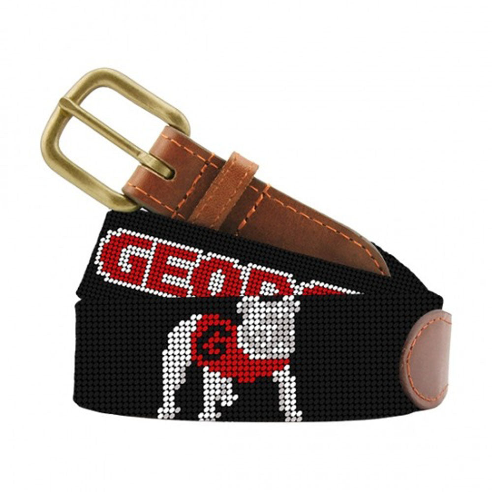 Georgia 2022 Back to Back National Championship Needlepoint Belt by Smathers & Branson - Country Club Prep