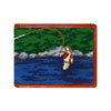 Fly Fishing Scene Needlepoint Wallet by Smathers & Branson - Country Club Prep