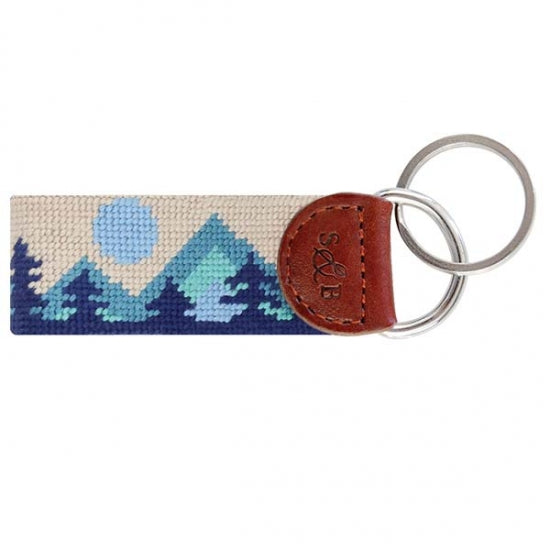 Mod Mountain Needlepoint Key Fob by Smathers & Branson - Country Club Prep