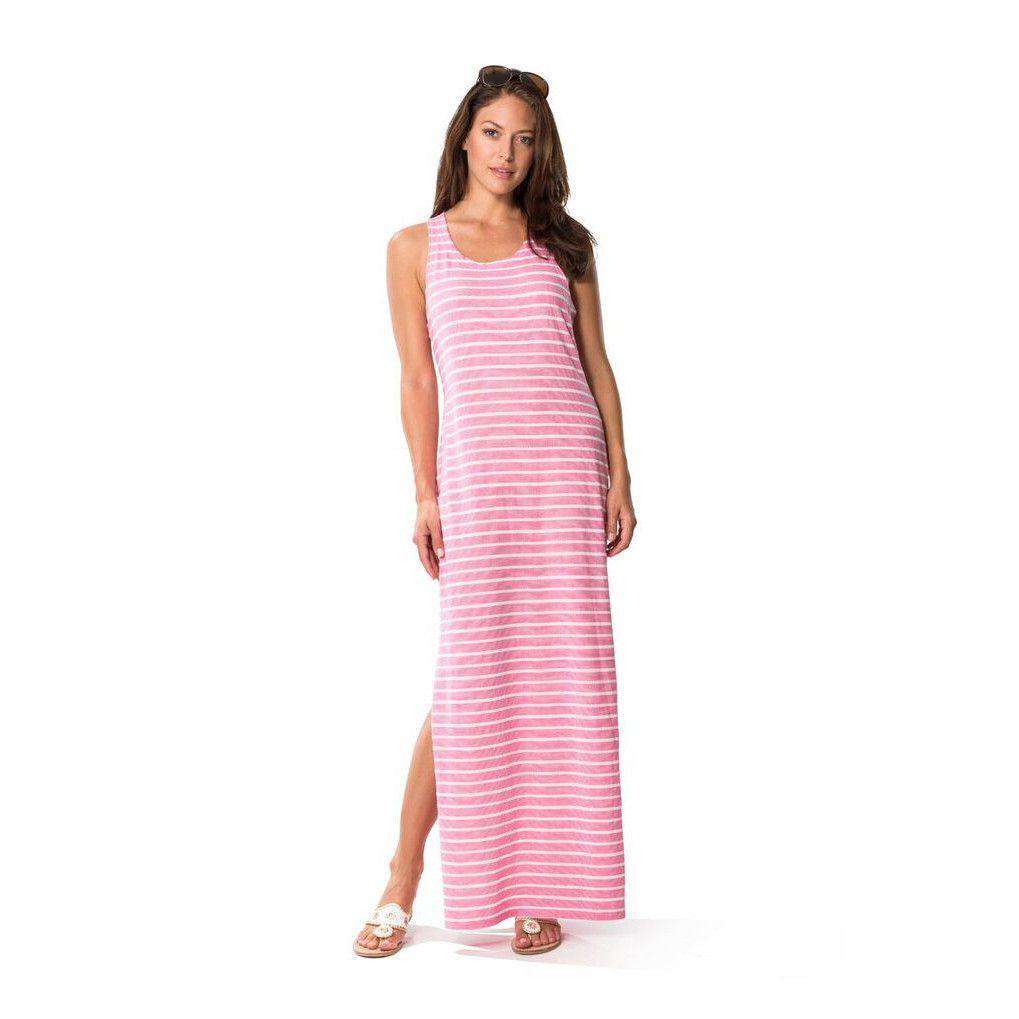 Textured Knit Stripe Maxi in Pink by Sail to Sable - Country Club Prep