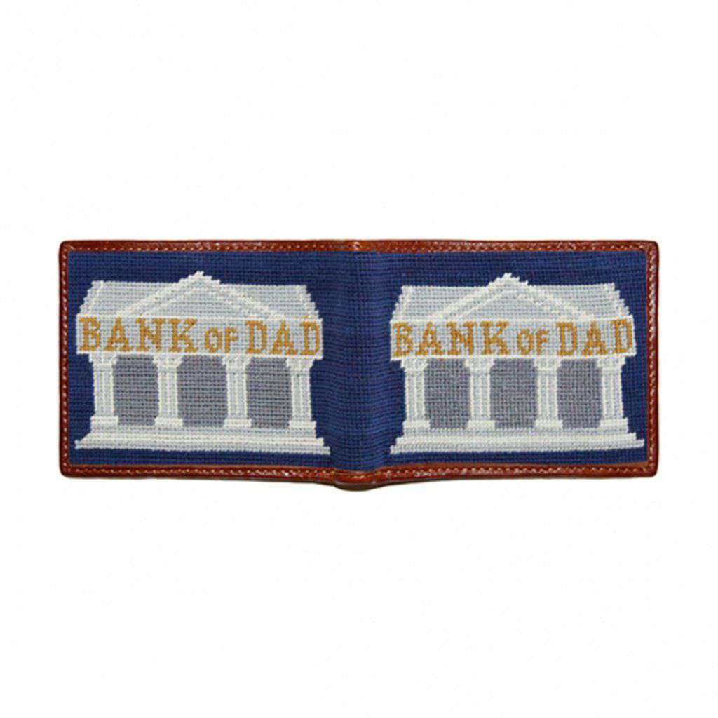 Bank of Dad Needlepoint Wallet by Smathers & Branson - Country Club Prep