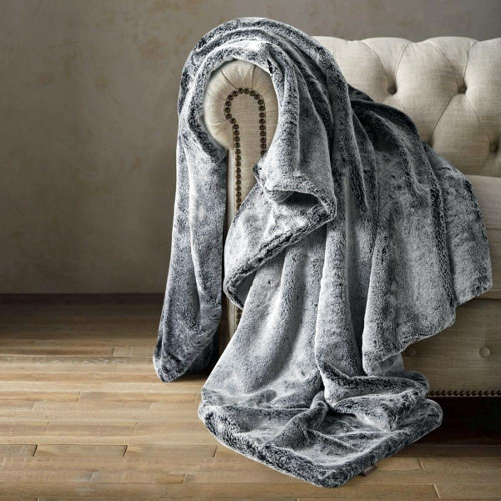 Kos Faux Fur & Velvet Blanket by Nordic Fleece - Country Club Prep