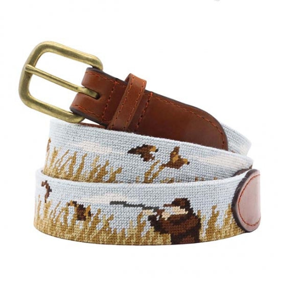 Upland Shoot Needlepoint Belt by Smathers & Branson - Country Club Prep