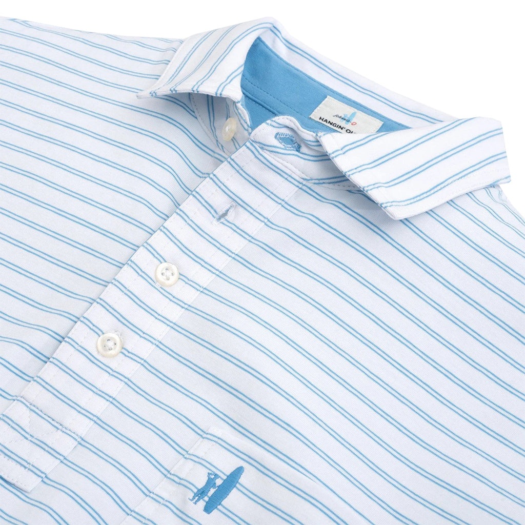 Marfa Stripe 4 Button Polo by Johnnie-O - Country Club Prep