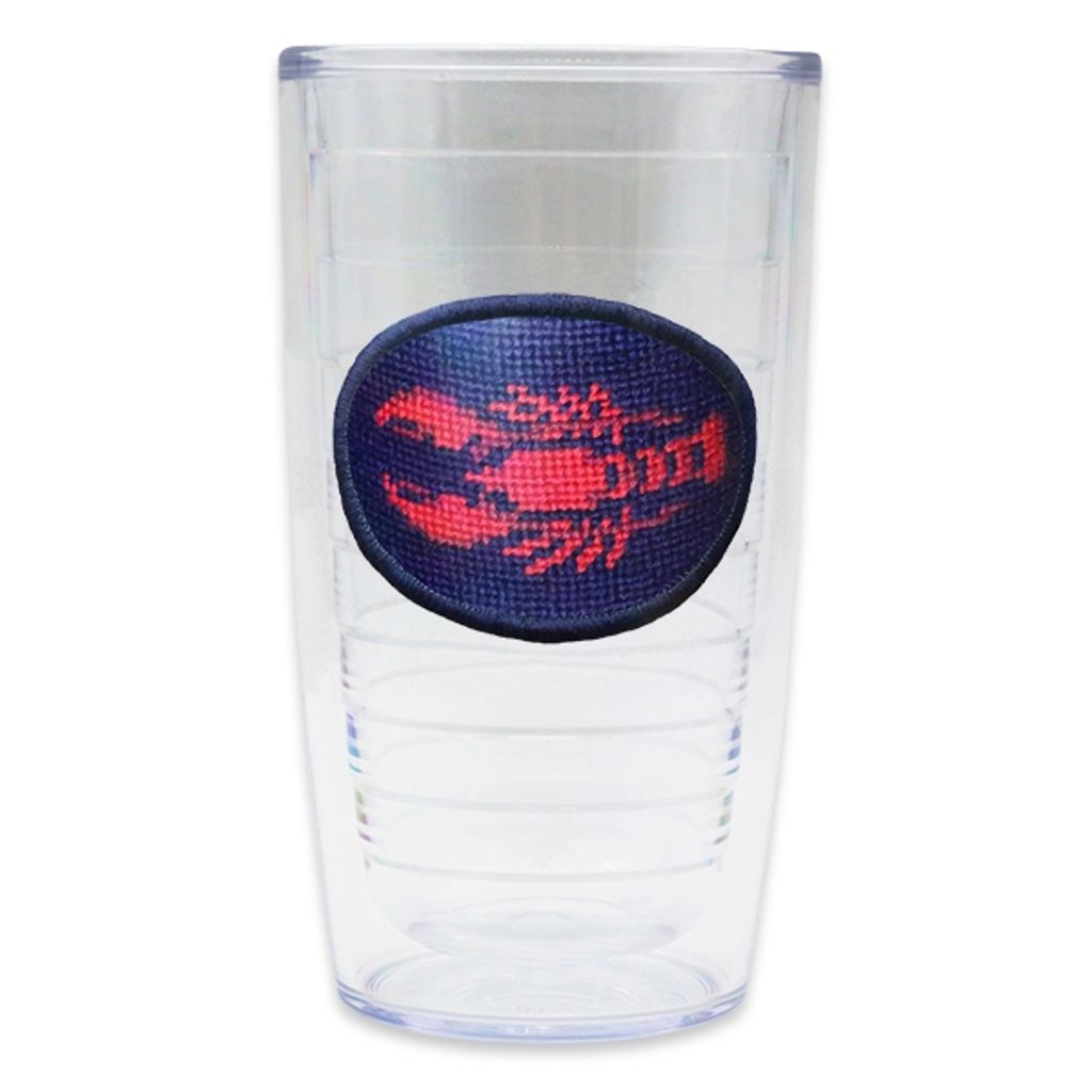 Lobster Needlepoint Tumbler by Smathers & Branson - Country Club Prep