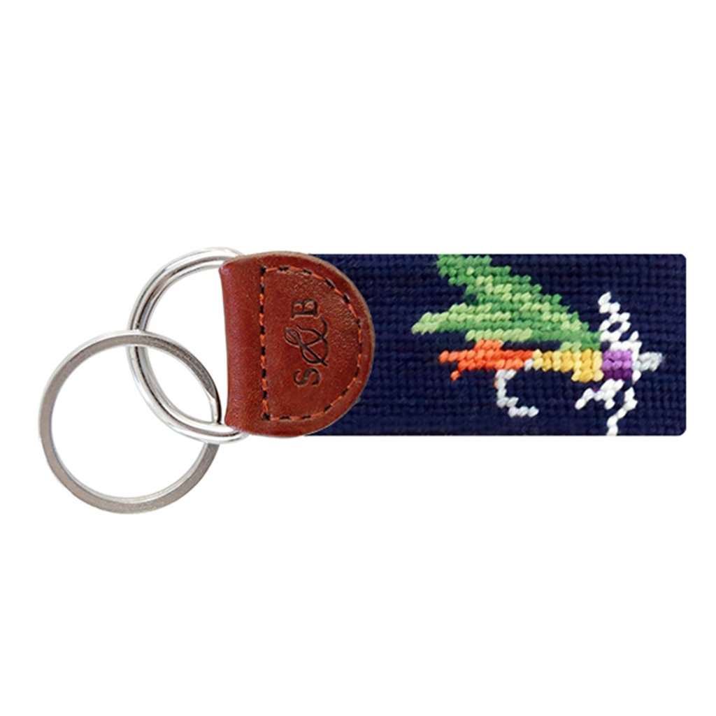 Fishing Fly Needlepoint Key Fob by Smathers & Branson - Country Club Prep