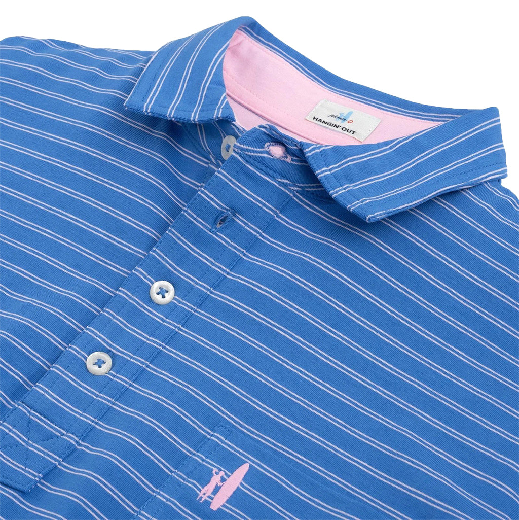 Marfa Stripe 4 Button Polo by Johnnie-O - Country Club Prep