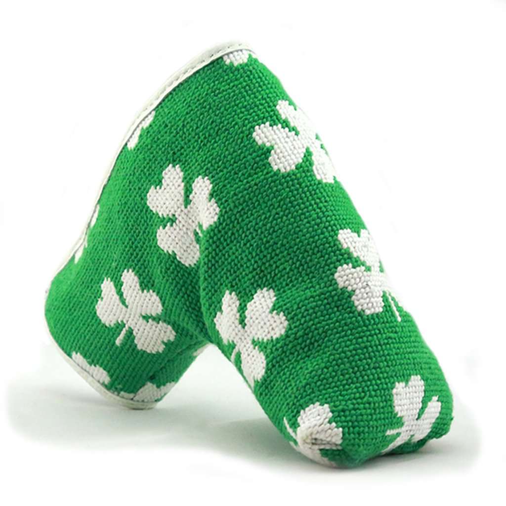 Shamrock Needlepoint Putter Headcover by Smathers & Branson - Country Club Prep