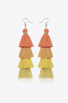 Layered Tassel Earrings - Country Club Prep