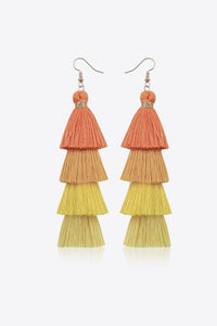 Layered Tassel Earrings - Country Club Prep