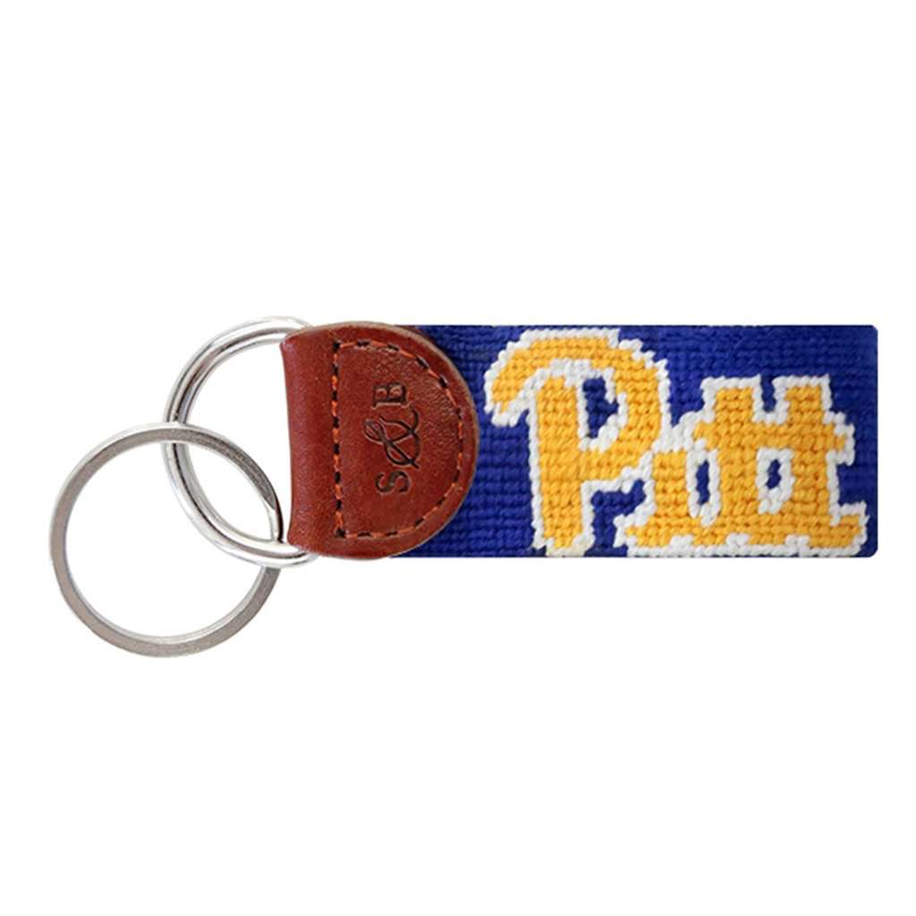 Pitt Needlepoint Key Fob in Navy by Smathers & Branson - Country Club Prep