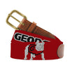 Georgia 2022 Back to Back National Championship Needlepoint Belt by Smathers & Branson - Country Club Prep