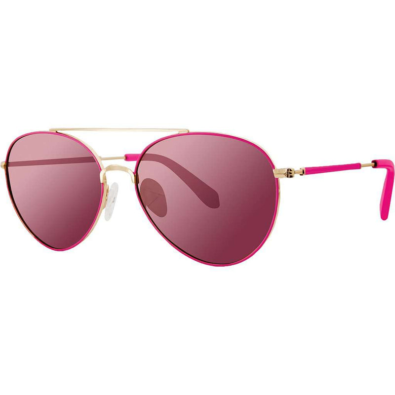 Isabelle Sunglasses in Raz Berry With Pink Lenses by Lilly Pulitzer - Country Club Prep