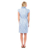 Scotland Wrap Dress in Blue Leopard by Elizabeth McKay - Country Club Prep