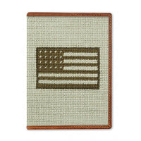 Armed Forces Flag Needlepoint Passport Case by Smathers & Branson - Country Club Prep