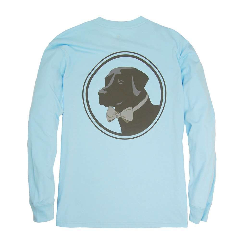 Long Sleeve Original Logo Tee in Country Blue by Southern Proper - Country Club Prep