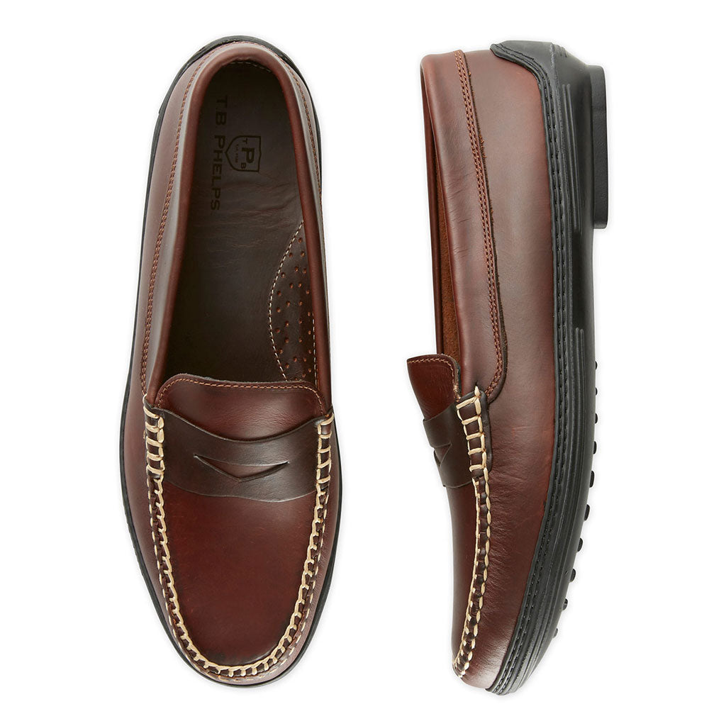 Key West Penny Loafer Driver Shoes in Brown | C.C. Prep 