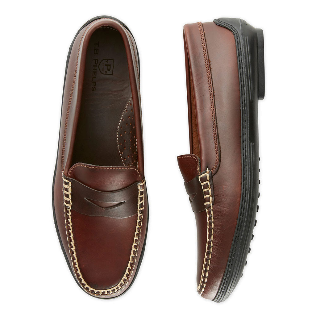 Men's Key West Penny Loafer Driver Shoes in Briar Brown by Country Club Prep - Country Club Prep