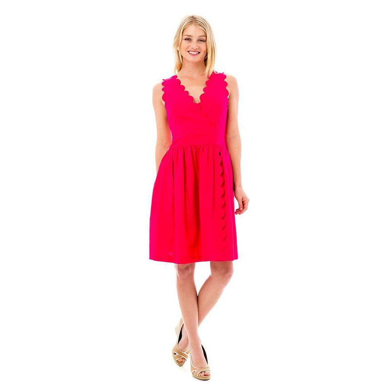The Harbour Island Dress in Hot Pink by Elizabeth Mckay - Country Club Prep