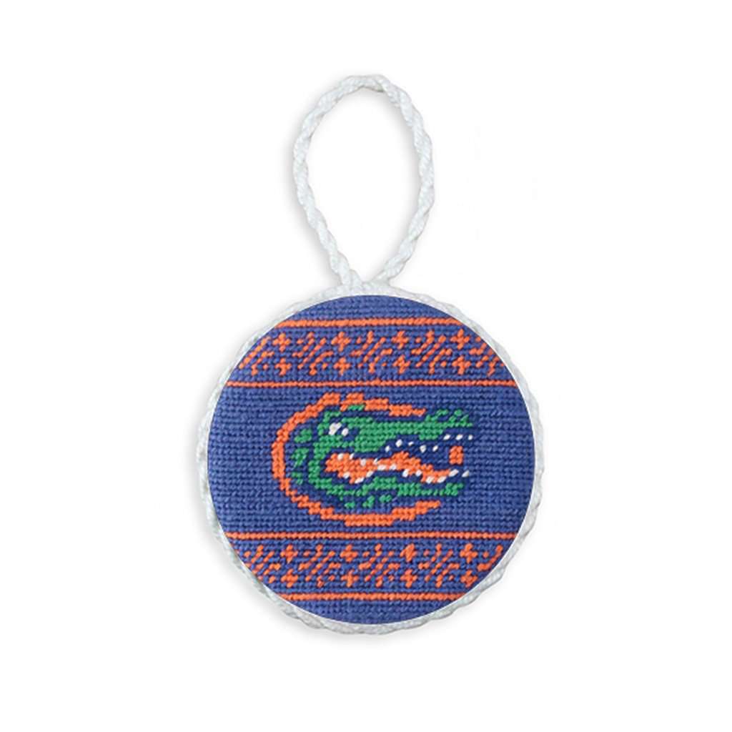 University of Florida Fairisle Needlepoint Ornament by Smathers & Branson - Country Club Prep