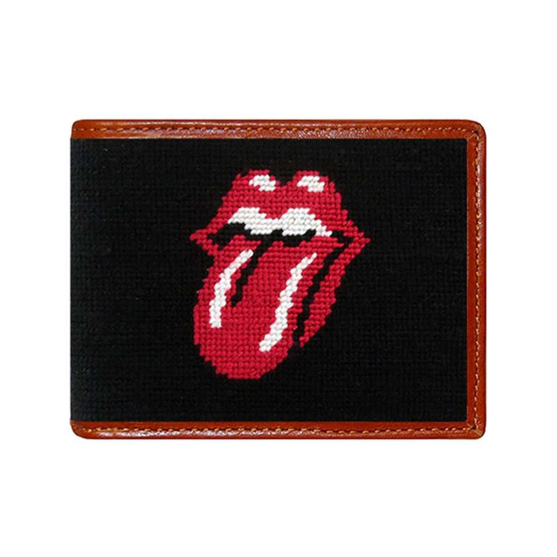 Rolling Stones Needlepoint Bi-Fold Wallet by Smathers & Branson - Country Club Prep