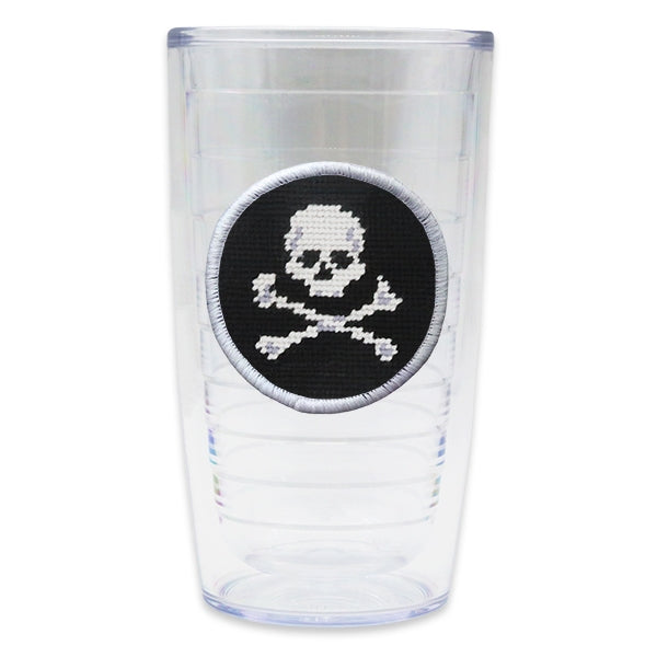 Jolly Roger Tumbler Needlepoint Tumbler by Smathers & Branson - Country Club Prep