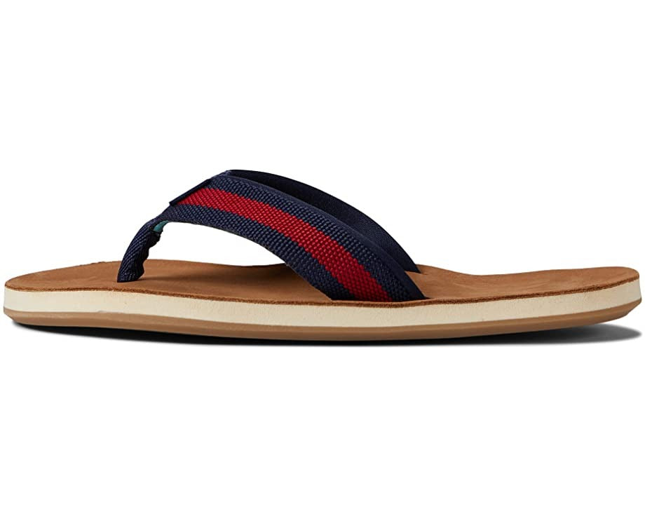 Men's Scouts Striped Flip Flop by Hari Mari - Country Club Prep