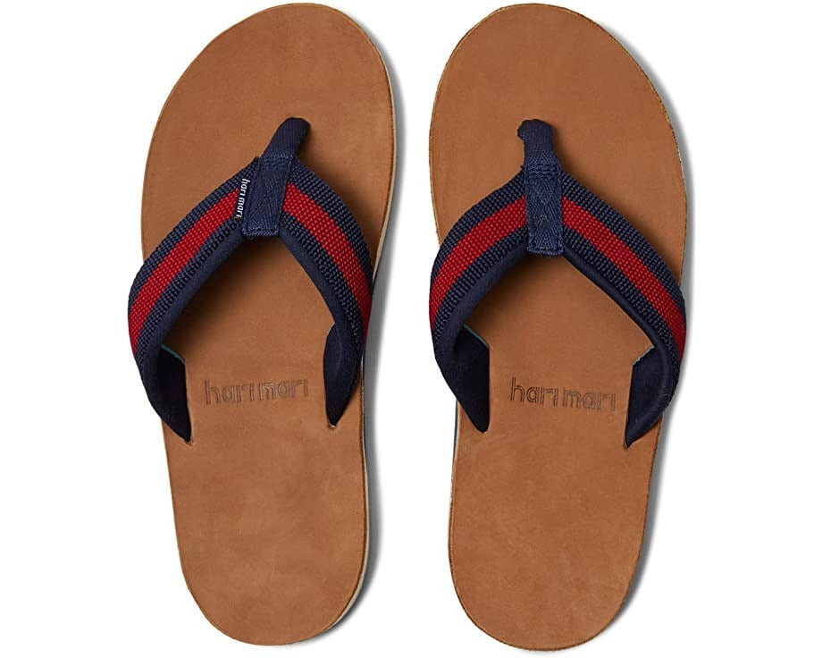 Men's Scouts Striped Flip Flop by Hari Mari - Country Club Prep