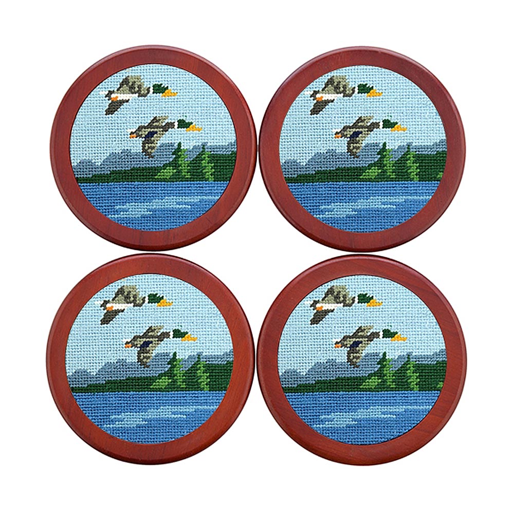 Great Outdoors Needlepoint Coasters by Smathers & Branson - Country Club Prep