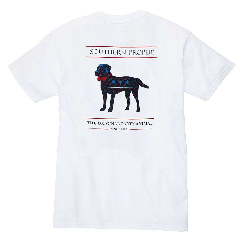 American Party Animal Tee by Southern Proper - Country Club Prep