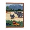 Safari Scene Needlepoint Passport Case by Smathers & Branson - Country Club Prep