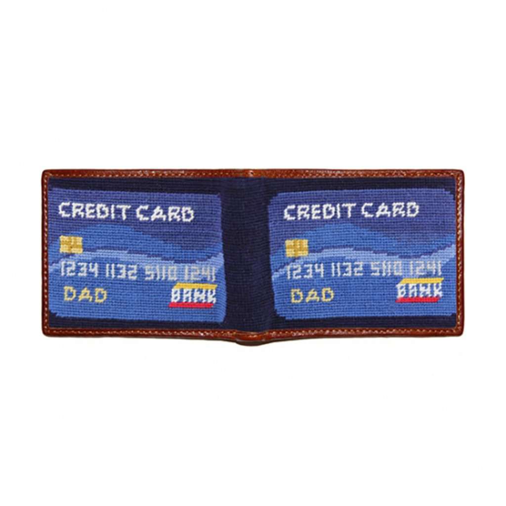 Dad's Credit Card Needlepoint Bi-Fold Wallet by Smathers & Branson - Country Club Prep