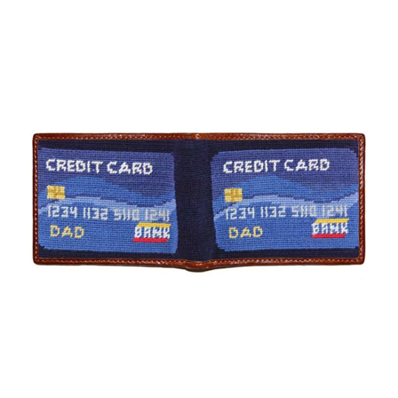 Dad's Credit Card Needlepoint Bi-Fold Wallet by Smathers & Branson - Country Club Prep