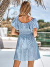 Leopard Square Neck A-Line Dress - Country Club Prep
