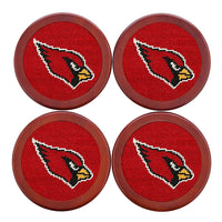 Arizona Cardinals Needlepoint Coasters by Smathers & Branson - Country Club Prep