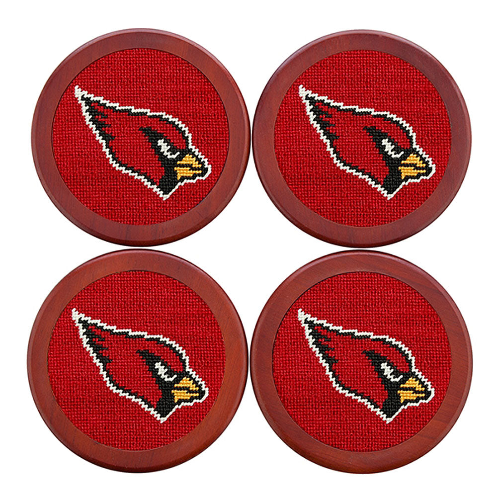 Arizona Cardinals Needlepoint Coasters by Smathers & Branson - Country Club Prep