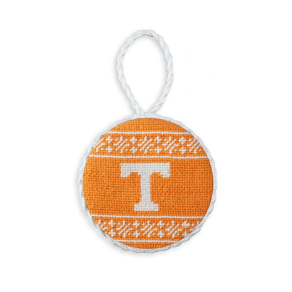 Tennessee Fairisle Needlepoint Ornament by Smathers & Branson - Country Club Prep